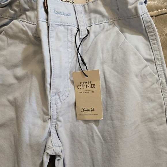 Denim&Co Soft Blue Boys Summer  Pants With Back Pockts and Waist Adjustment - Picture 5 of 6